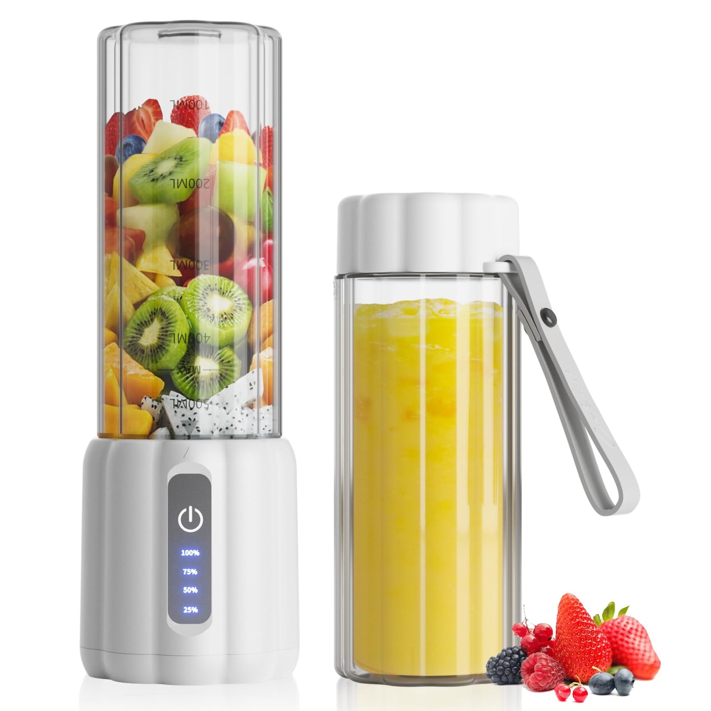 COKUNST Tragbarer Smoothie Maker 500ml, 22000 U/min